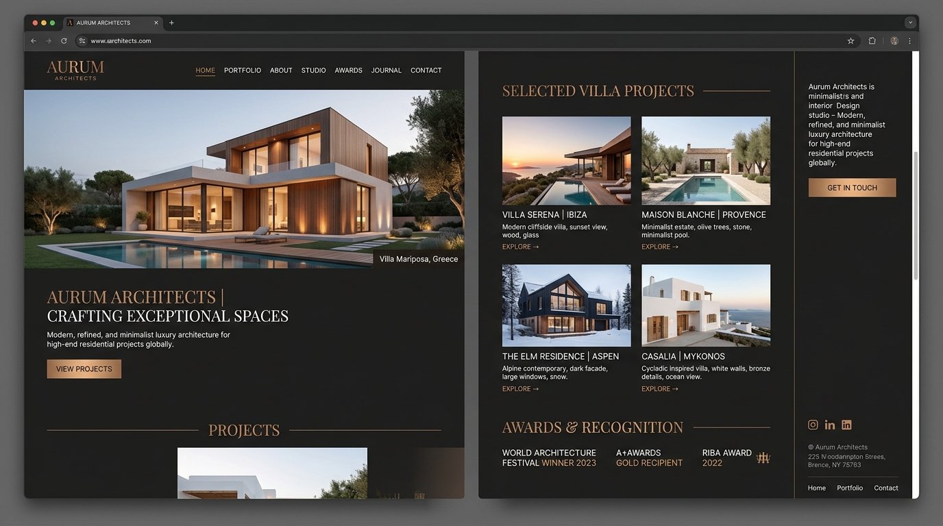 Template Arquitetura e Interiores