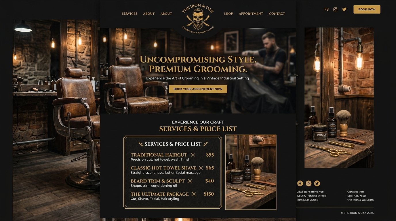 Template Barbearia